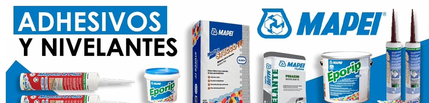 Adhesivos y nivelantes Mapei